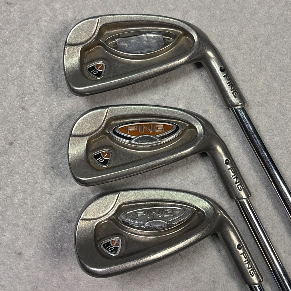 Ping i10 Iron Set Mens RH 5 7 W black dot Regular Flex AWT Steel lot